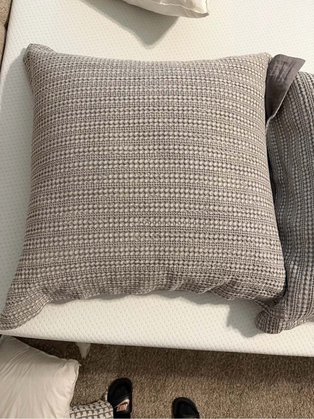 Pottery Barn Honeycomb Quilted Sham Set of 3